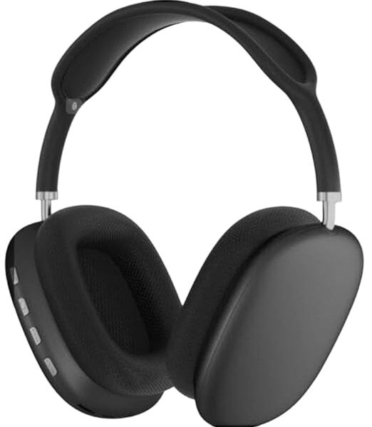 P9 Wireless, Bluetooth 5.1 Over Ear Stereo Headphones - Mic, Ergonomic Adjustable Design, 24 Hours Battery Life, Hi-Fi Sound, Wireless Headset for Music & Calls (Blue)