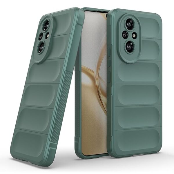 Zapcase Back Case Cover for Honor 200 5G | Compatible for Honor 200 5G Back Cover | Liquid Silicon Magic Case with Camera Protection | Dark Green